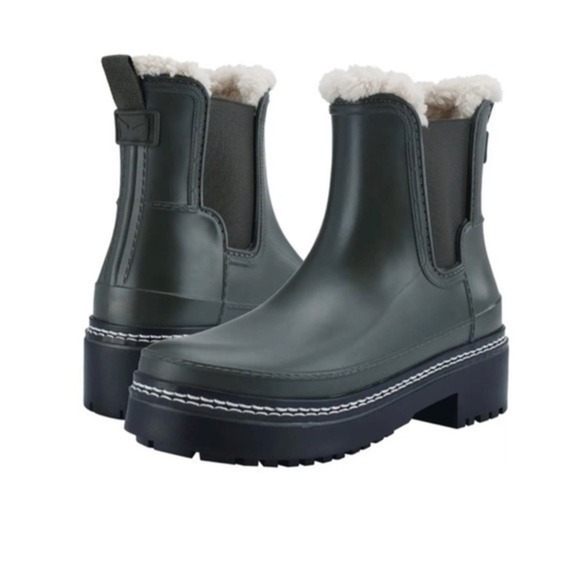 Marc Fisher LTD Fargo Waterproof‎ Dark Blue Lug Sole Ankle Boots Size 6 NEW - Picture 12 of 12